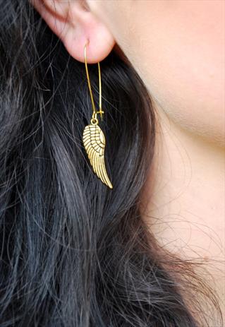 Lily King Gold Wing Earrings